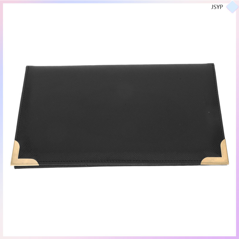 โฟลเดอร์ Binder Hotel Menu Organizer Guest Check Pad Holder junshaoyipin