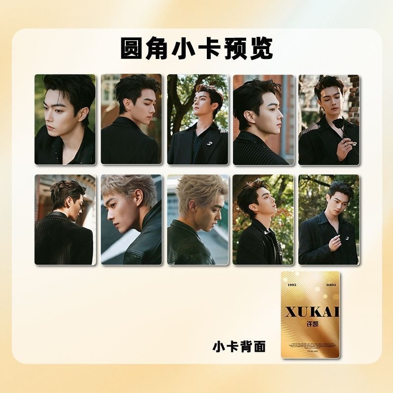 Xu Kai สินค้าวัสดุพิธีคุณภาพ Hand-format Photocard โปสการ์ดสูง#许凯周边品质盛典物料手幅小卡明信片高