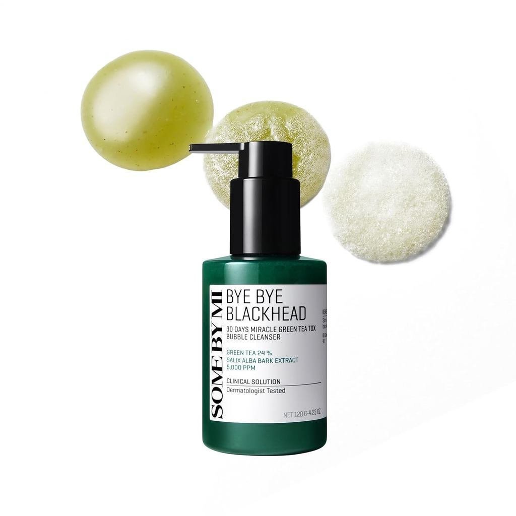 SOMEBYMIByeBeekhead30DaysMiracleGreenTeaToxCleanser–4.23oz,120g–เกาหลีFaceWash&BubbleFaceMask–Dailyk