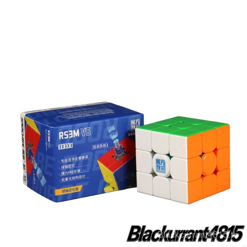 SaoCube RS3M V5 Ball Core UV 3x3 Cube Dual Adjustment 8 Magnetic Ball Core รุ่น MoYu & SaoCube Black