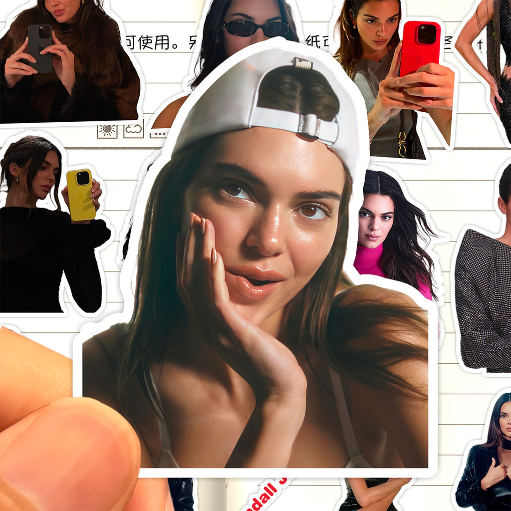 สติ๊กเกอร์ Kendall Jenner ความละเอียดสูงกันน้ํามูลค่าสูงรุ่น Real Show Actor Kendall Jenner สติ๊กเกอ