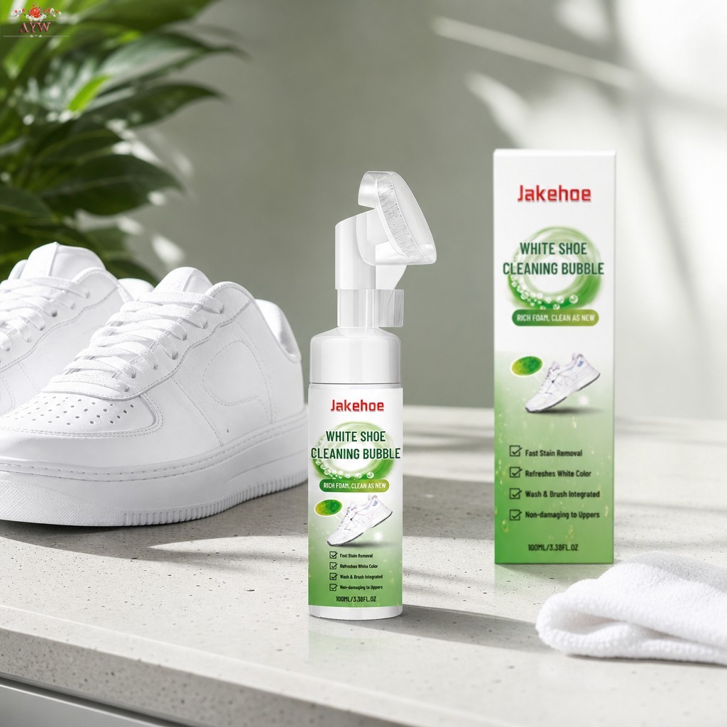 Waterless Sneaker Foam Cleaner 100ml น้ํายาทําความสะอาดรองเท้าไม่มีการล้างโฟมทําความสะอาดล้ําลึกสําห