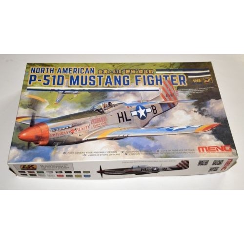 Meng Model 1/48 LS-006 P-51D Mustang Fighter Aircraft ชุดโมเดล