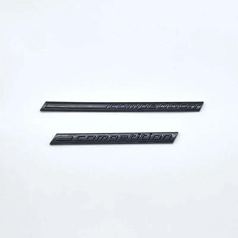 Glossy สีดํา COMPETITION Bar ใต้เส้นสัญลักษณ์สําหรับ BMW Thunder Edition M1 M2 M3 M4 M5 M6 M7 M8 X3M