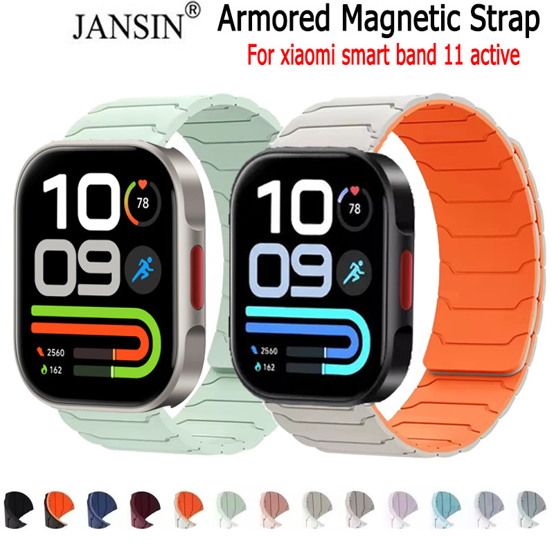 ซิลิโคน สําหรับ xiaomi redmi watch 6active 6 lite กีฬาสายรัดข้อมือแม่เหล็กสําหรับ