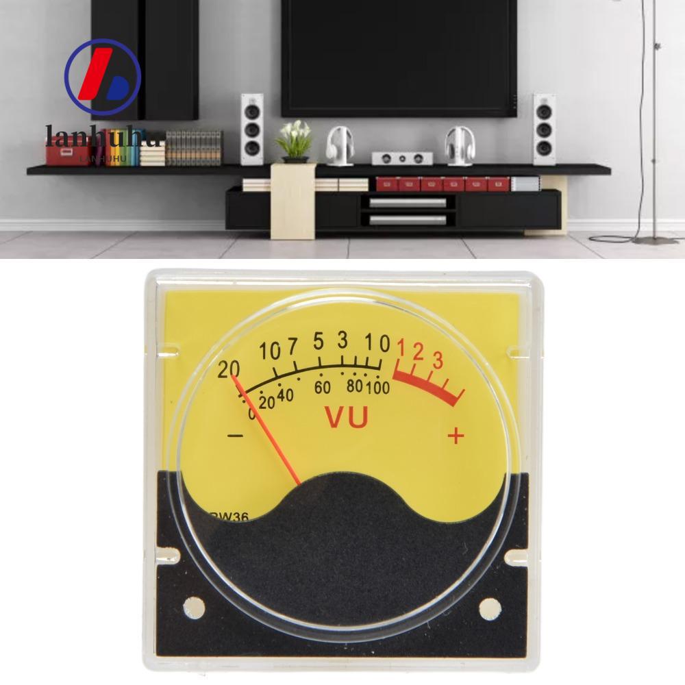 LANHUHU ตัวชี้ประเภท VU Meter, เครื่องวัดระดับ VU แบบพกพาความแม่นยําสูง, เครื่องวัดระดับเสียงเสียงทน