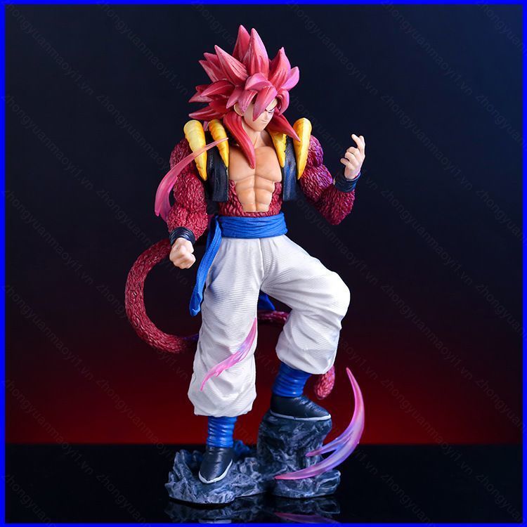 ZY1 Dragon Ball SSJ4 Gogeta รูป Super Saiyan 4 Gogeta รูปปั้น PVC อะนิเมะเดสก์ท็อปสะสมพัดลมของขวัญ Y