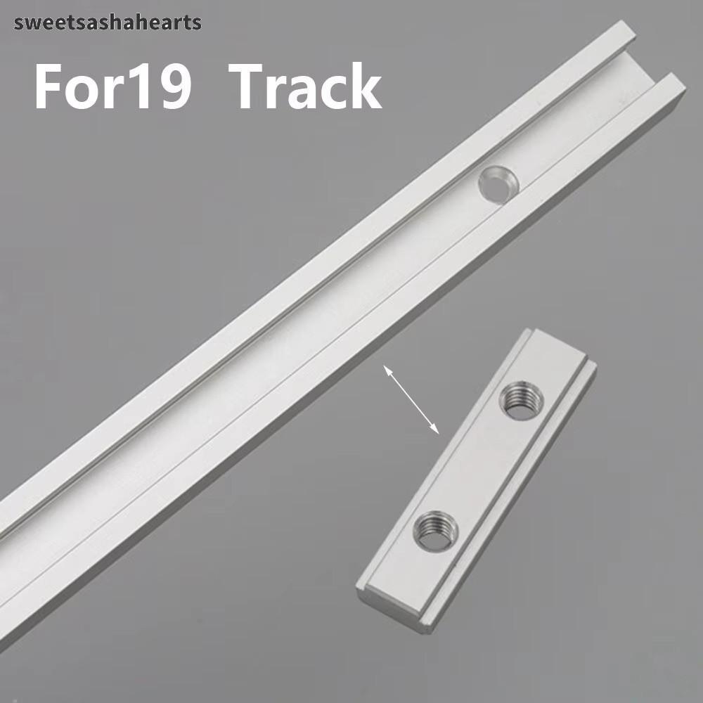 SWEE Miter Track Jig, อลูมิเนียม M6 Double Groove T-Slot คู่มือ Rail, ทนทาน 19 T-Slot ติดตั้ง Slot S