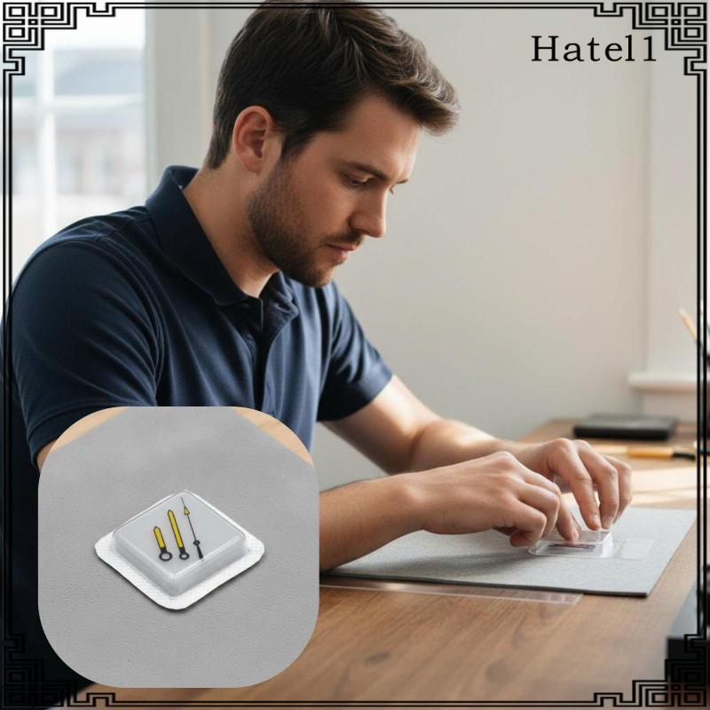 [Hatel] 2-6pack Watch Hands Watch Hands Replacement Part สําหรับช่างซ่อมนาฬิกาสีดํา