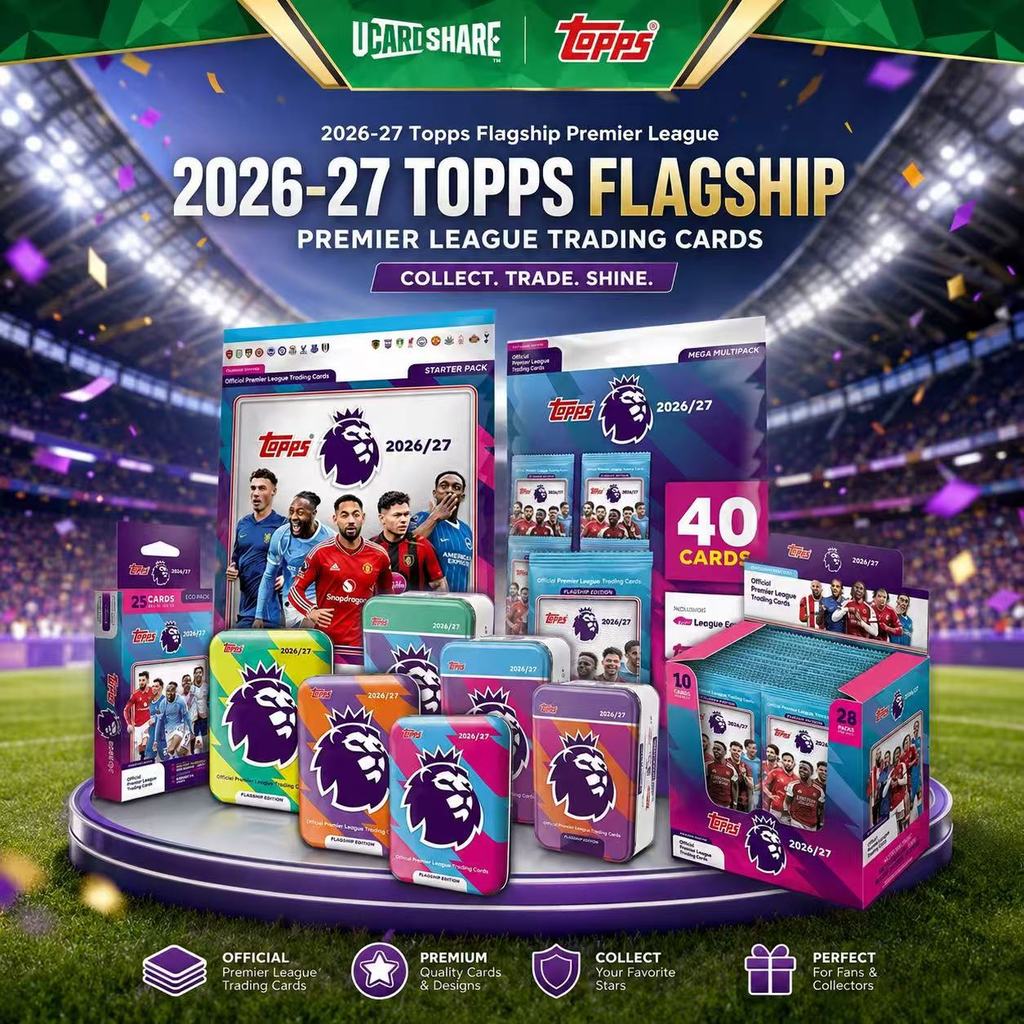 26-27 Topps Flagship Premier League Premier League Premier League Superstar Card กล่องดีบุก Mystery 