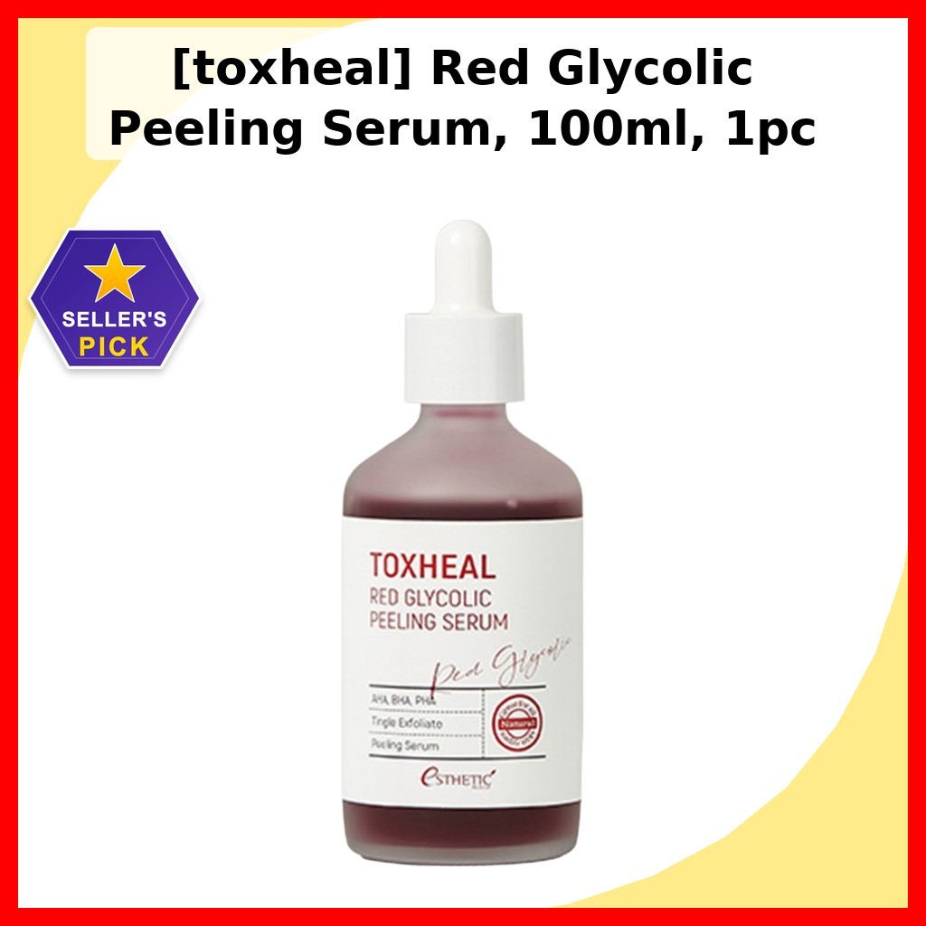 [toxheal] Red Glycolic Peeling Serum, 100ml, 1pc / Korean Peeling Serum / สูตรขัดผิว by mintcandy