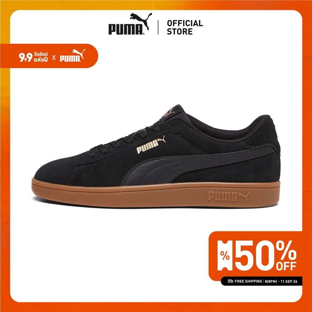 PUMA Basics รองเท้าผ้าใบ Smash 3.0 สีดำ - 39098410