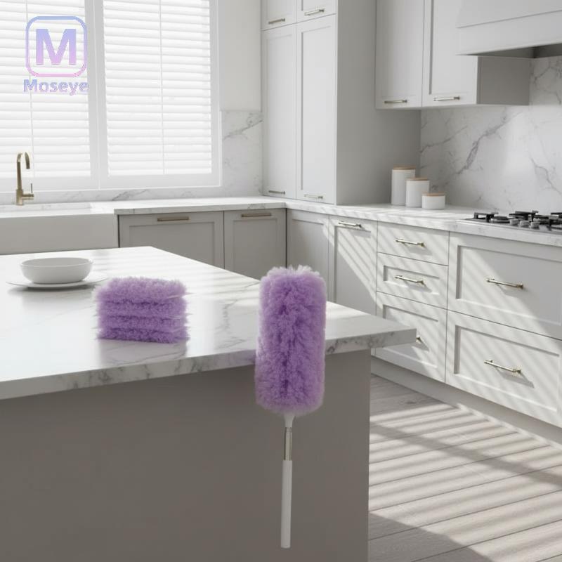 Tianyuanfff แบบพกพาการดูดซับไฟฟ้าสถิตฝุ่น Duster ปรับขนนกยาวพิเศษในครัวเรือน High Place Gap เครื่องม