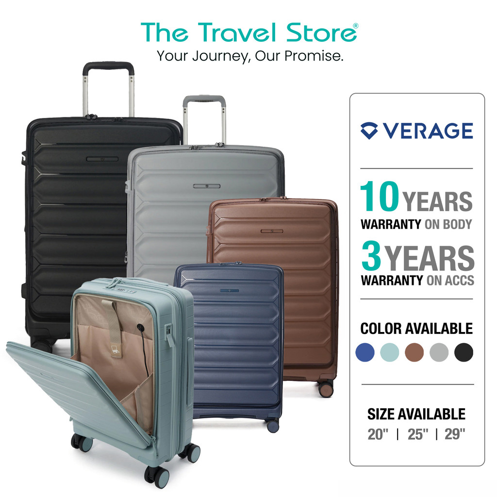 VERAGE Tenby Monti Polypropylene PP 20/25/29 "เปิดด้านบน Dual Access รถเข็นกระเป๋าเดินทาง VR02-GM240