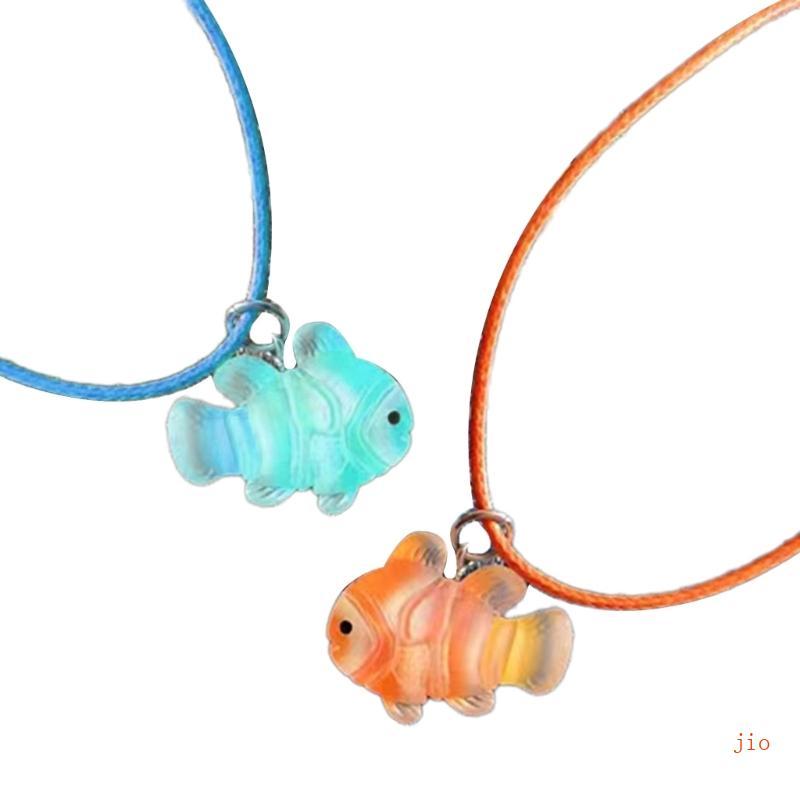 Jio Clownfish จี้ Collarbone Chain อารมณ์ปรับ Wax Line สร้อยคอ