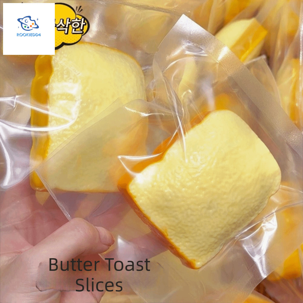ROOKIEDD4 Squishy Toast, Building Blocks Handmade Crispy Squishy, Creative Shapeable Finger Relax Pi