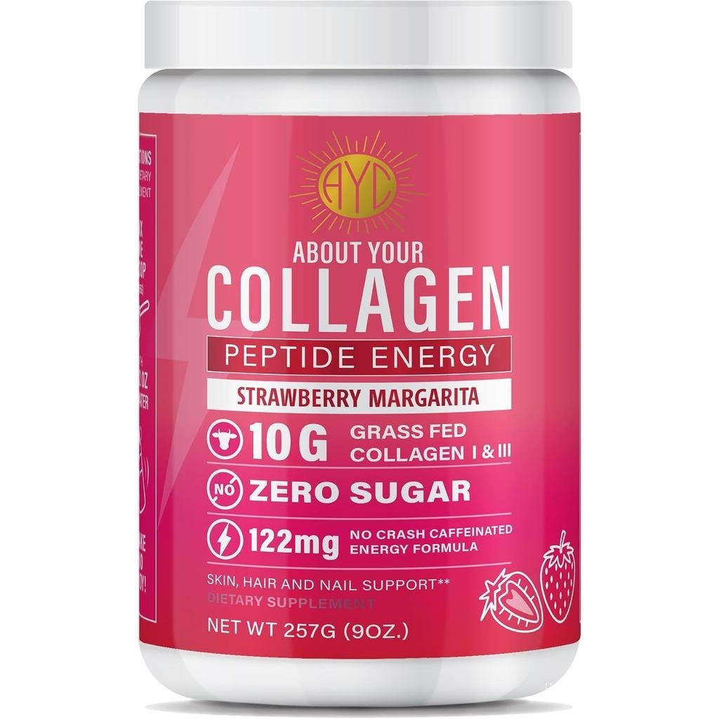 Peptide Energy Collagen Powder Hair Nail Skin Type I & IIICffeine สําหรับ Energy C Biotin Hyaluronic