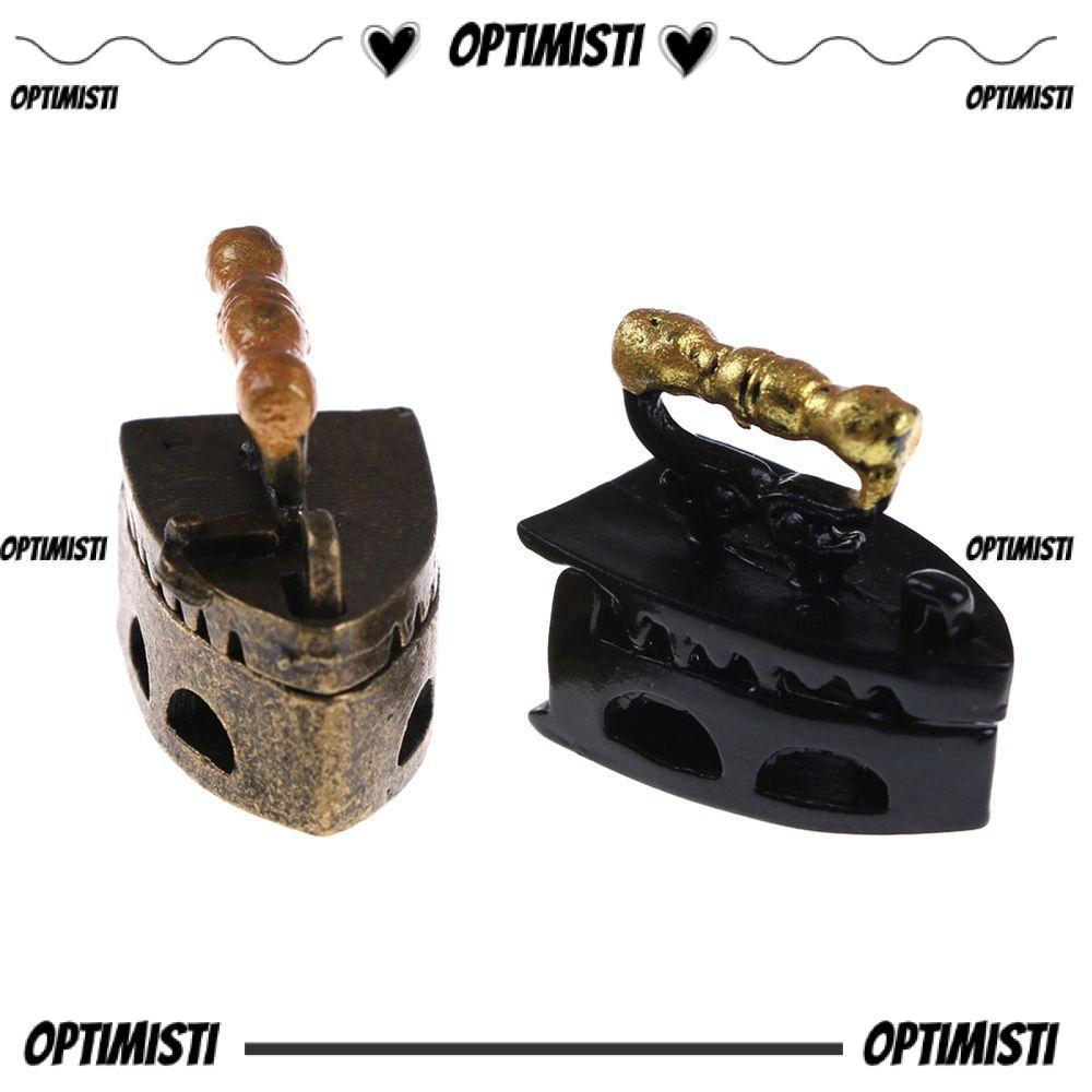 OPTIMISTI8E Dollhouse Miniature Iron 1:12 Scale Doll Accessories Playing House Doll House Furniture