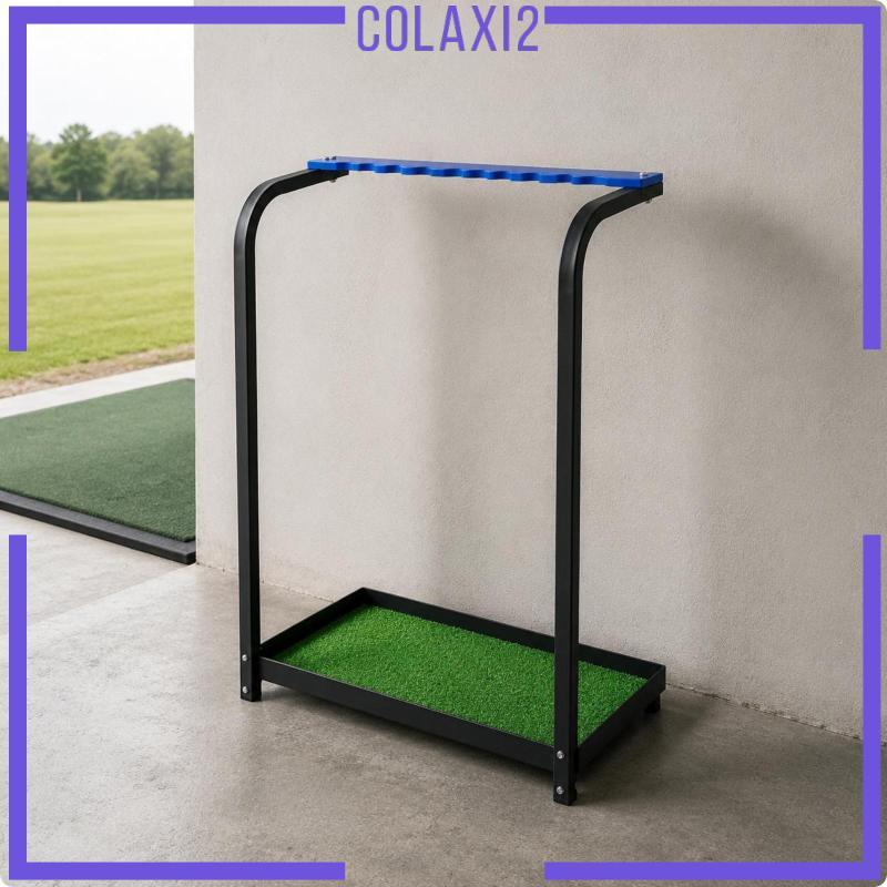 [Colaxi2] 9-Slot Golf Club Storage Holder Organizer ติดตั้งง่าย Golf Club Rack Sports