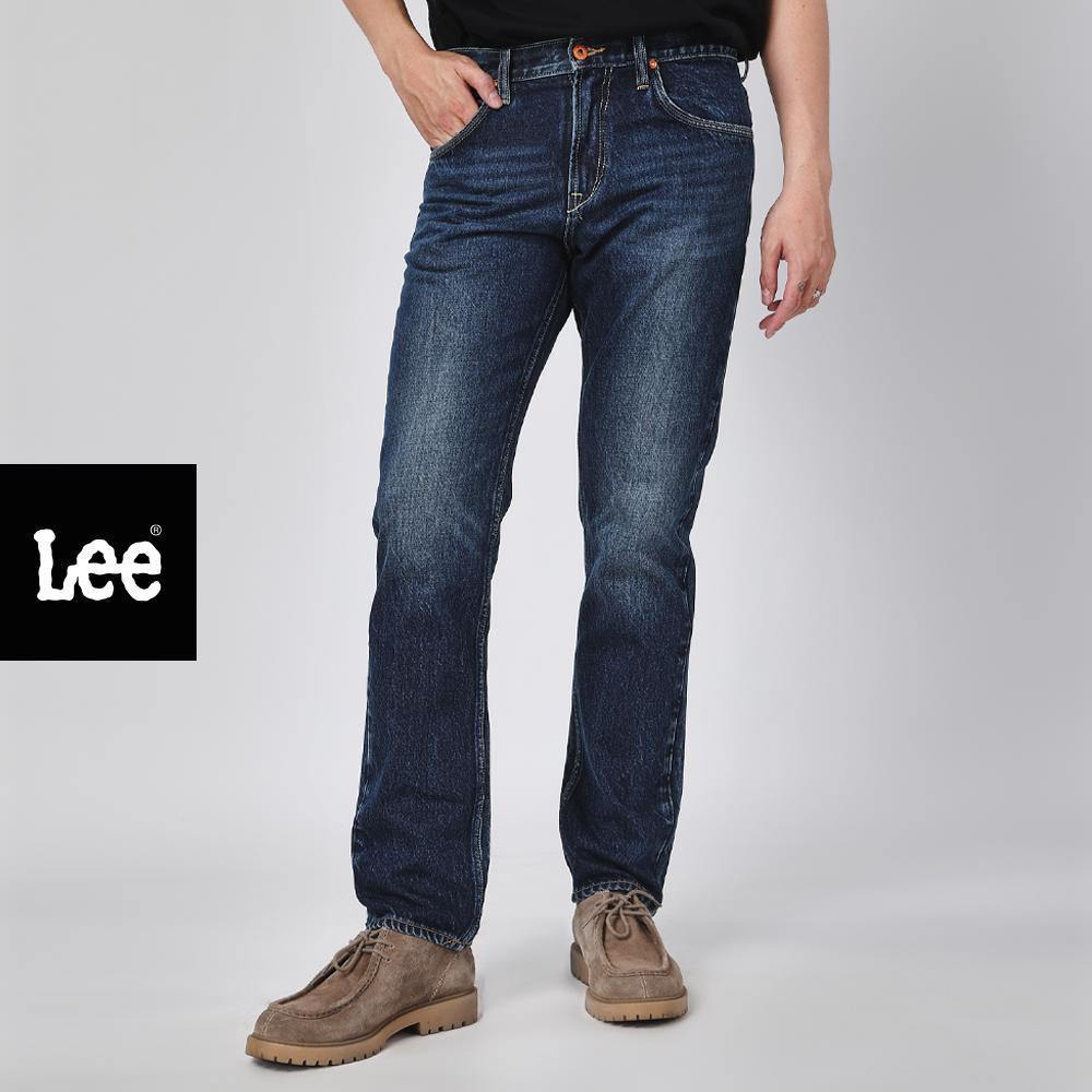 LEE กางเกงยีนส์ผู้ชาย คอลเลคชั่น 101 Rope Dye เอวกลาง ทรงตรง Knox รุ่น LE S226MKNON11 สียีนส์กลาง