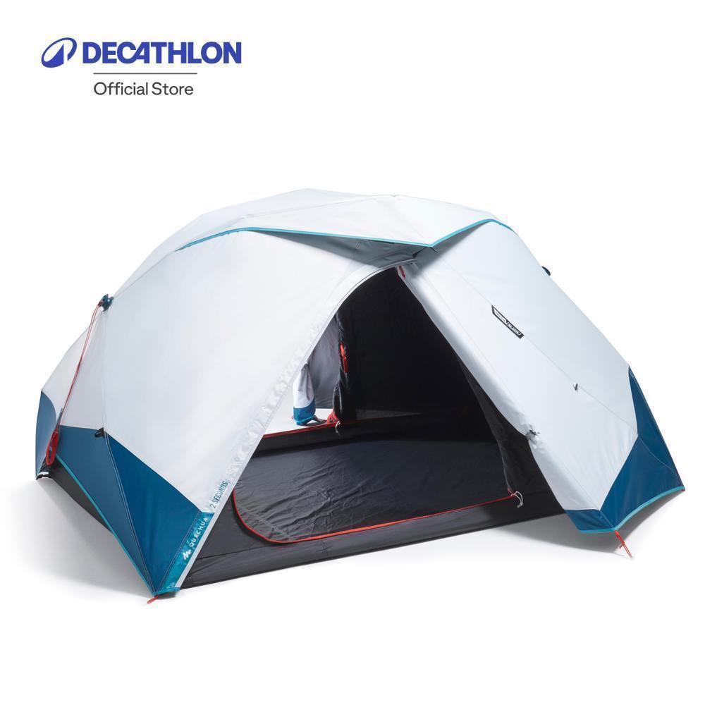 Decathlon Camping Tent 2 Seconds Easy เต็นท์สำหรับ 2 คนรุ่น 2 Seconds Easy ผ้า Fresh & Black - White