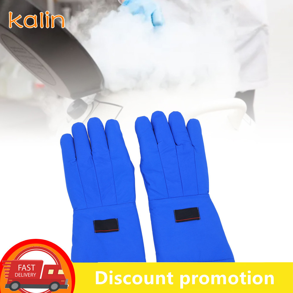 Kalin-th ถุงมือไครโอเจนิกส์ -260°C ถึง -436°F อุณหภูมิต่ำ LN2 ไนโตรเจนเหลวป้องกันความปลอดภัยงานเย็นแ