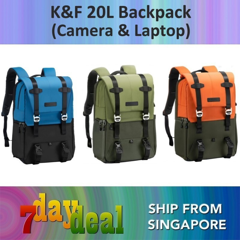 K&F 20L Camera Laptop Backpack สีฟ้า/เขียว/ส้ม KF13.087AV1 KF13087AV2 KF13087AV7TH99 SGVJ