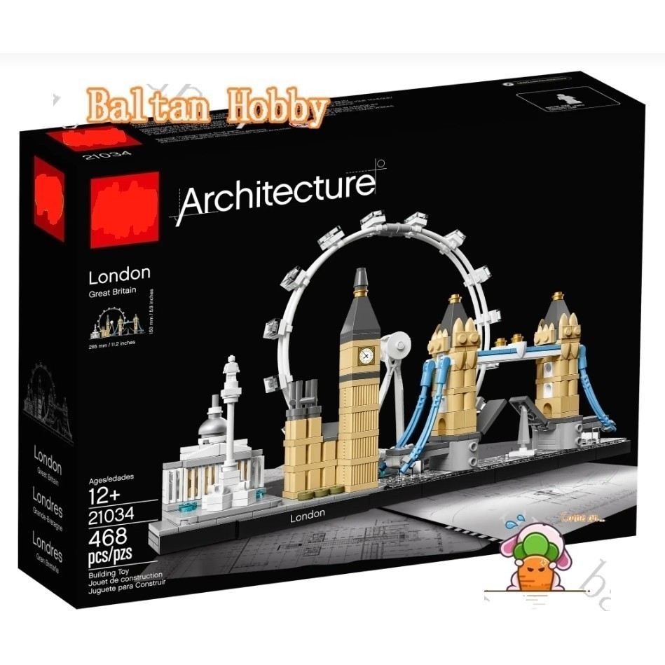 Baltan ของเล่น HN3X เข้ากันได้กับสถาปัตยกรรม 21034 London Building blocks EQ1