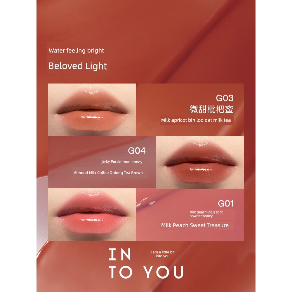 ลิปsasi ลิป ออยล์ INTOYOU Water Gloss Niche White Syrup ลิปกลอส