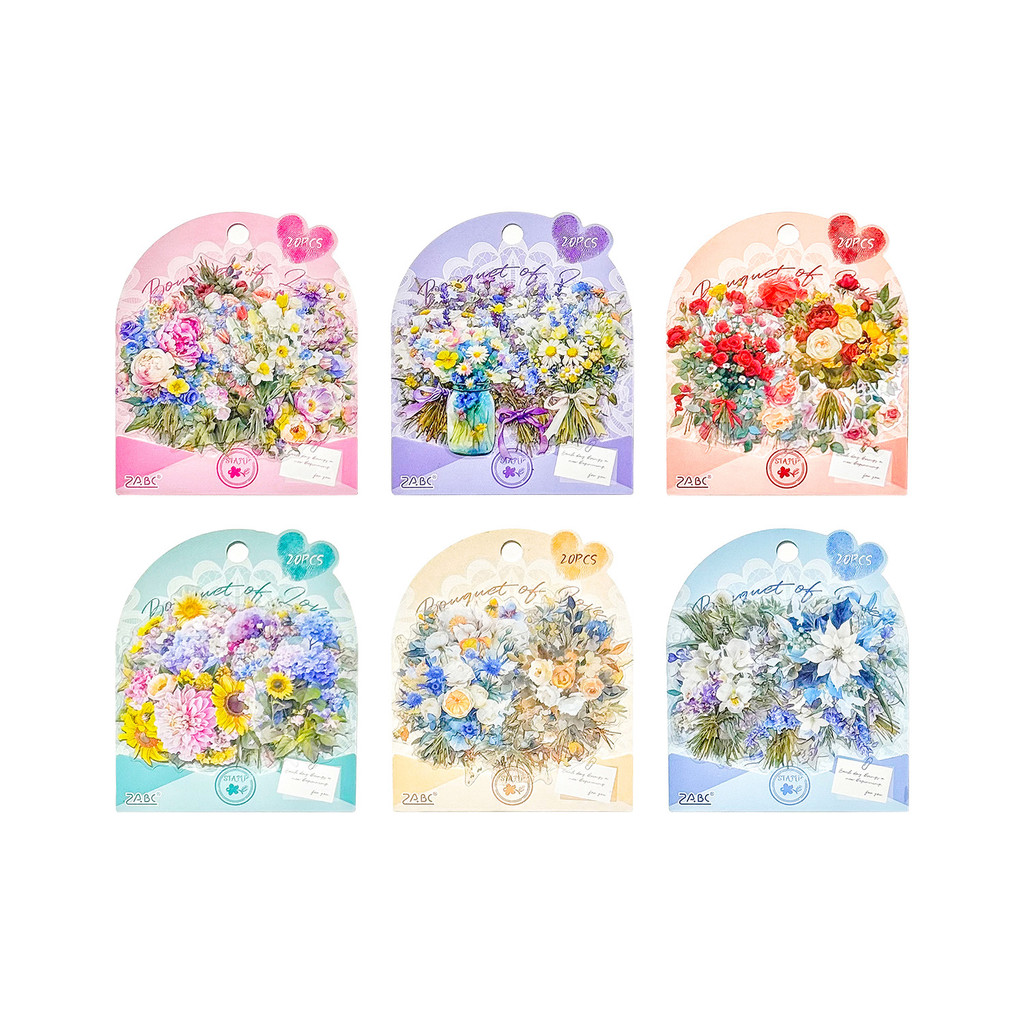 Journamm 20PCS PET สติกเกอร์ดอกไม้สติกเกอร์ Vintage Embelishment สติกเกอร์โปร่งใสสําหรับ Scrapbooking อุปกรณ์ความงาม Junk Journaling Craft สติกเกอร์ ราคา ถูกที่สุด ดีลบีเคเค แกลเลอรีภาพที่ 5