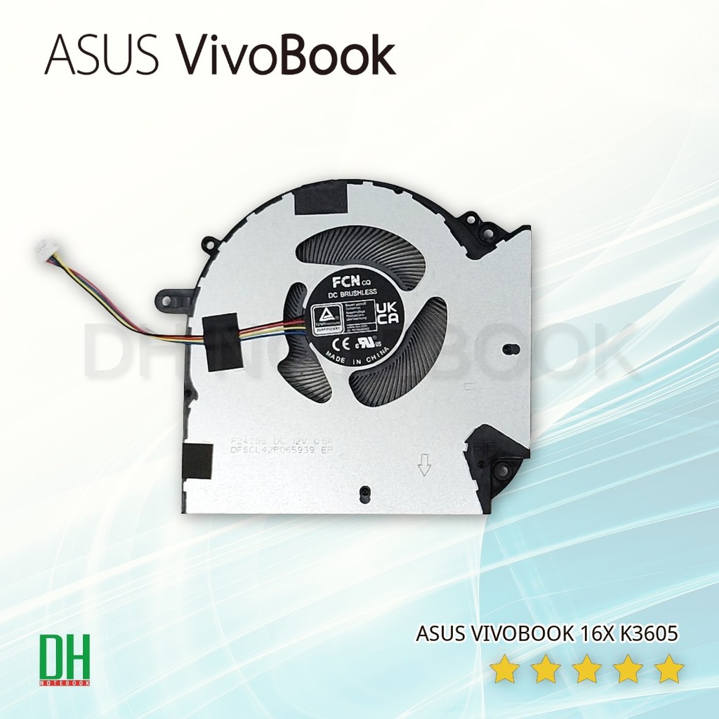 พัดลมโน๊ตบุ๊ค ASUS Vivobook 16X K3605 (K3605VC/VU/VV/ZC/ZF/ZU/ZV) อะไหล่ OEM คุณภาพสูง สำหรับเปลี่ยน