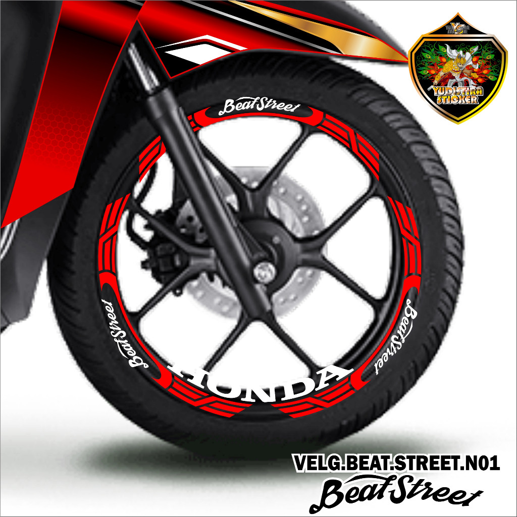 Beat Rim Cutting Sticker - Honda Beat Tyre/Velg Variation Strip Sticker