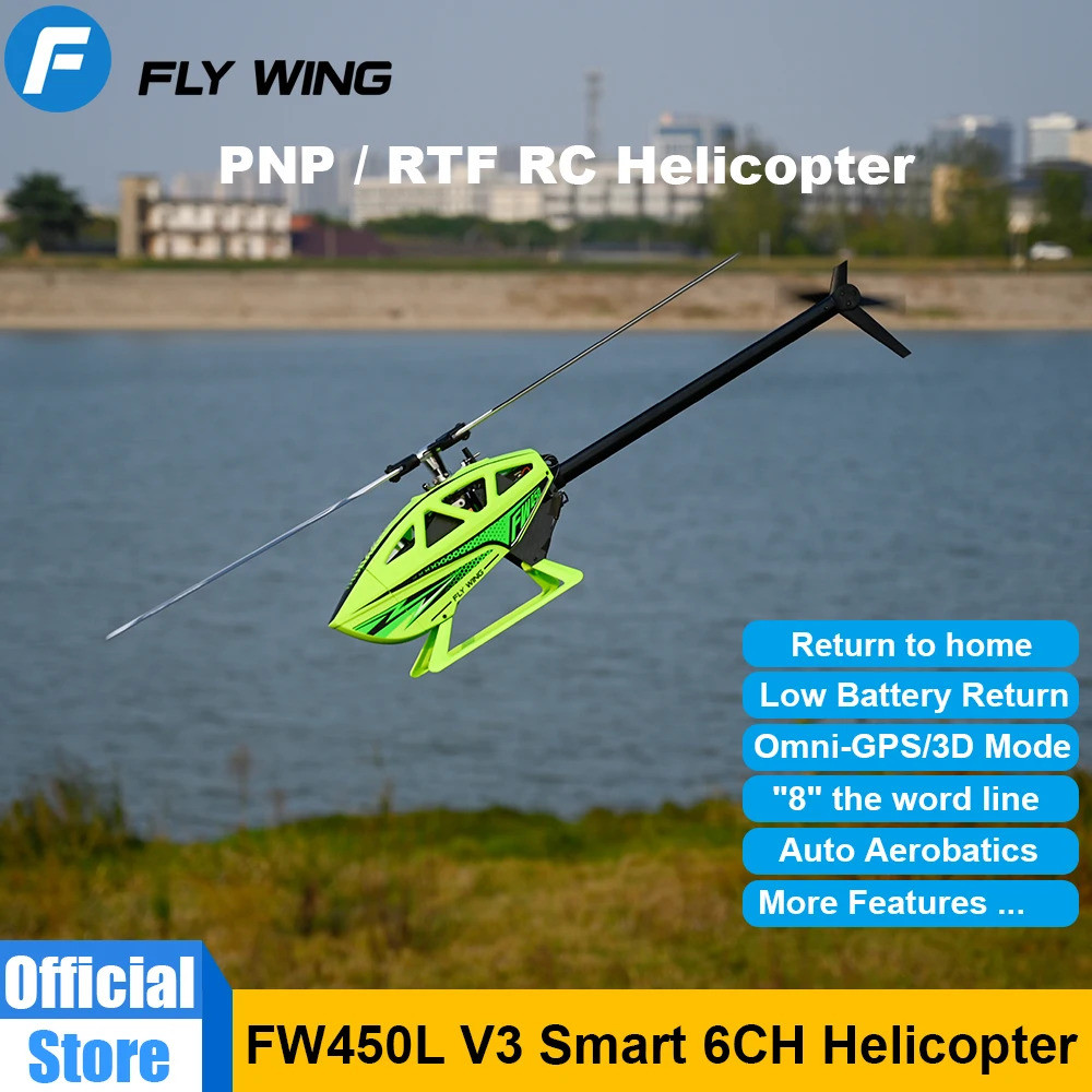 Fly Wing Fw450 V3 Rc เฮลิคอปเตอร์ 10ch 3d Auto Acrobactics Gps ความสูงถือ H1 ระบบควบคุมการบิน Rtf/pn