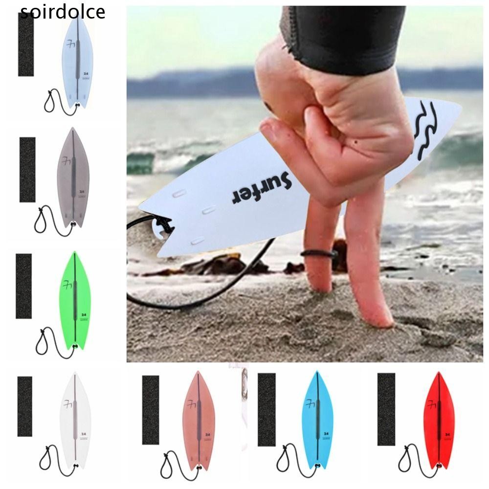 SOIRDOLCE Finger Surfing, ABS Mini Finger Surfboard, Surfing-Themed Fingerboard Toy Birthday
