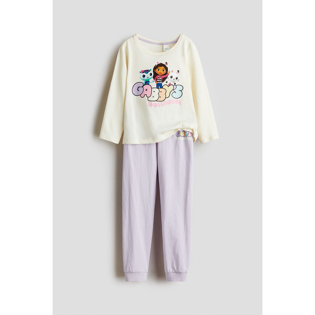 H&M(เอชแอนด์เอ็ม) ชุดนอน jersey Girls Jersey pyjamas 0513489_7