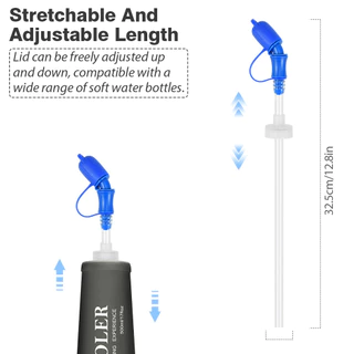 Newboler 150ml 250ml 500ml Running Soft Flask กีฬาขวดน้ํานุ่ม TPU ขวดน้ําพับได้เหมาะสําหรับมาราธอน Off Road Running Slow Running Camping Bike