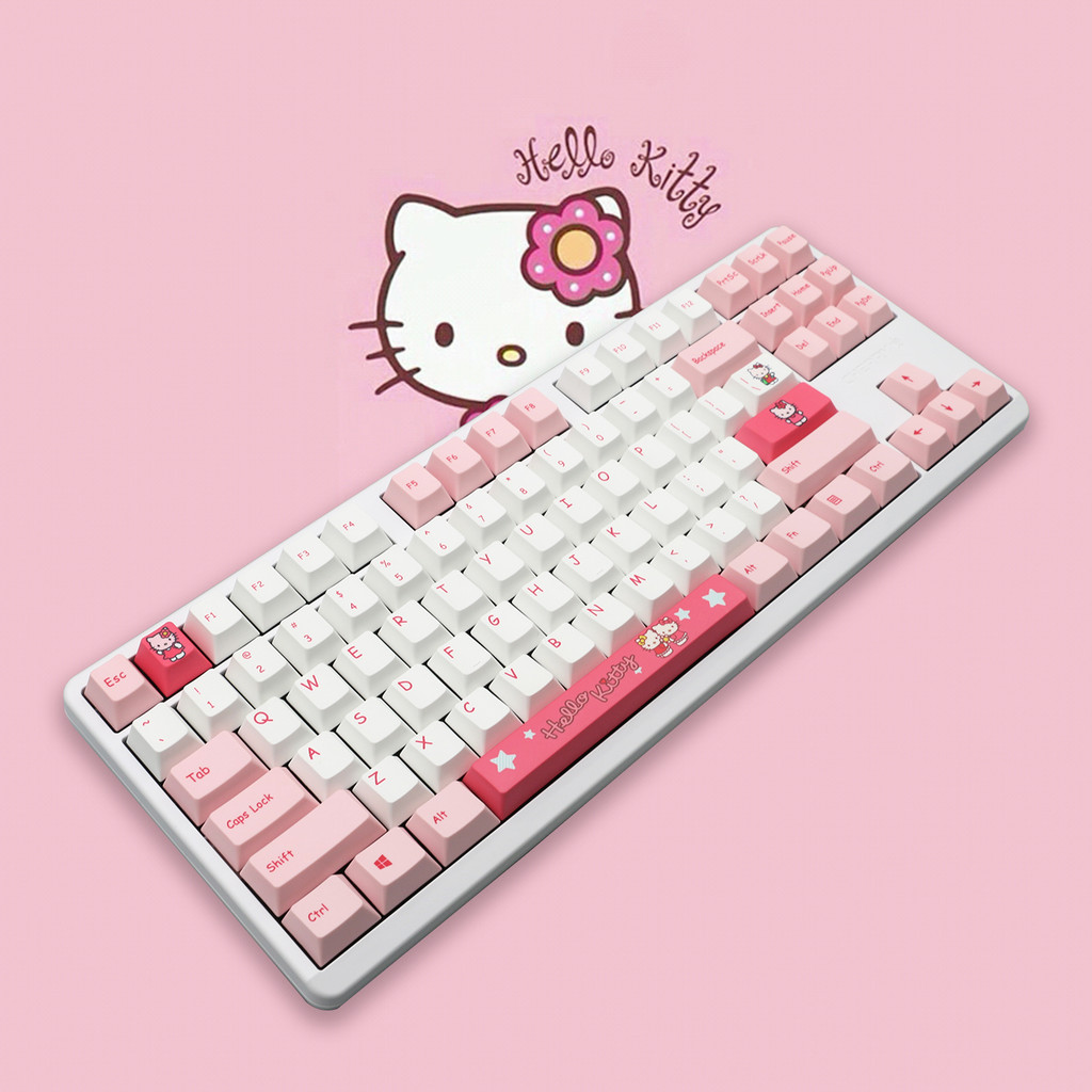 CHERRY CHERRY G80-3000S TKL Hello Kitty Hello Kitty 87-Key Color Light RGB Mechanical Keyboard