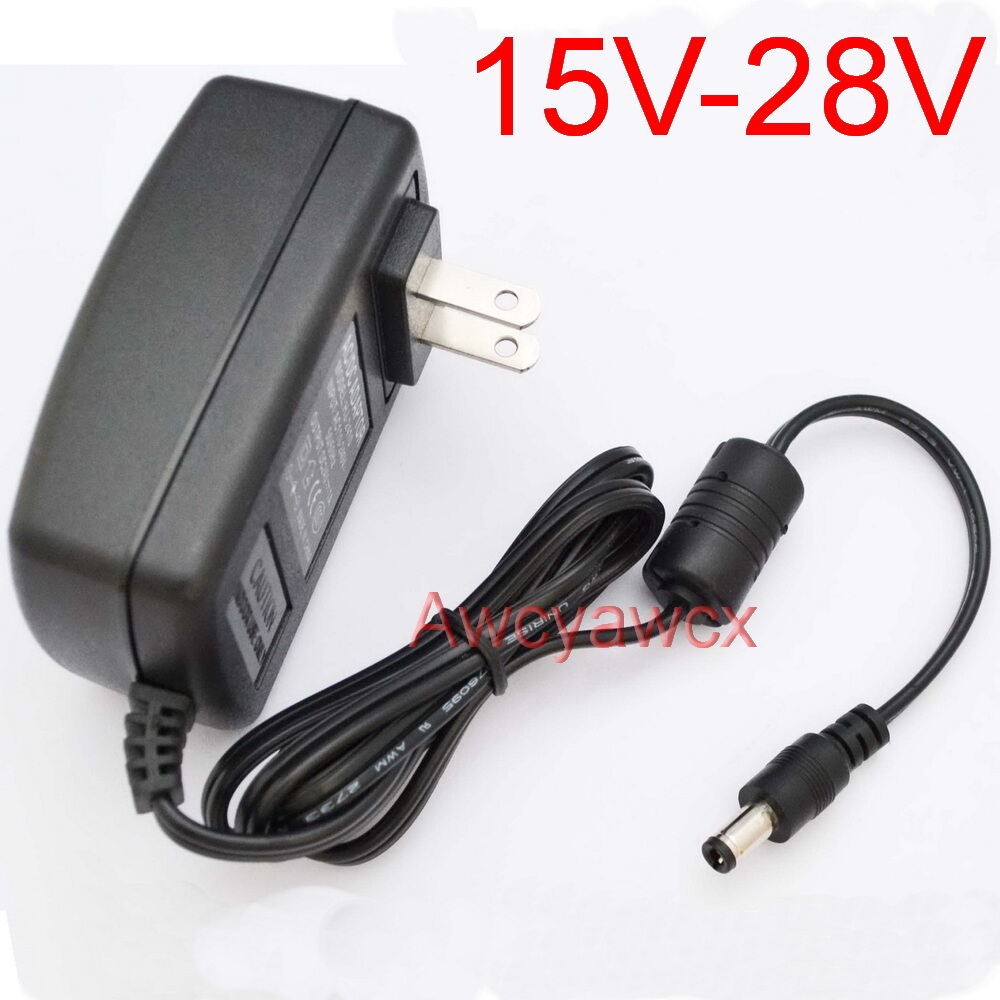 AC 100V-240V DC 15V 16V 17V 18V 19V 20V 21V 22V 23V 24V 25V 26V 27V 28V 500mA 1A 1000mA Power adapte