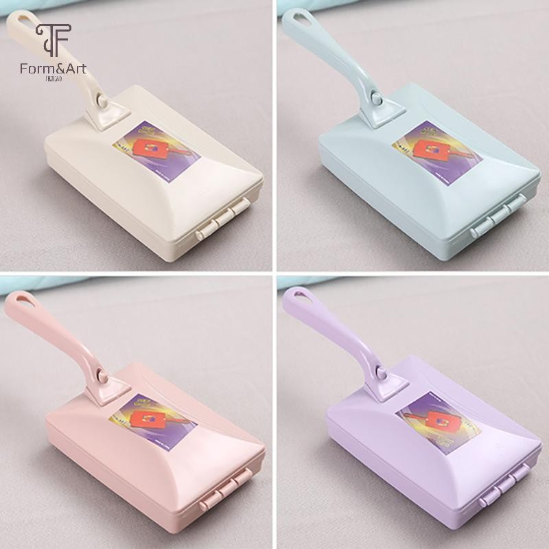 Form & Art พรม Crumbs ตารางแปรงคู่มือ Crumb Cleaner มือถือ Double Roller Sweepers สําหรับบ้านห้องนอน