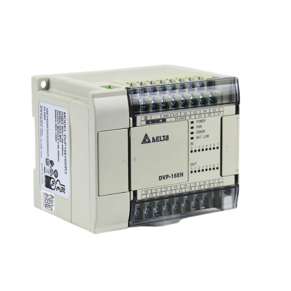 บรรจุภัณฑ์เดิม Original Delta PLC DVP-14ES คอนโทรลเลอร์ที่ตั้งโปรแกรมได้โมดูล CPU DVP14ES00R2