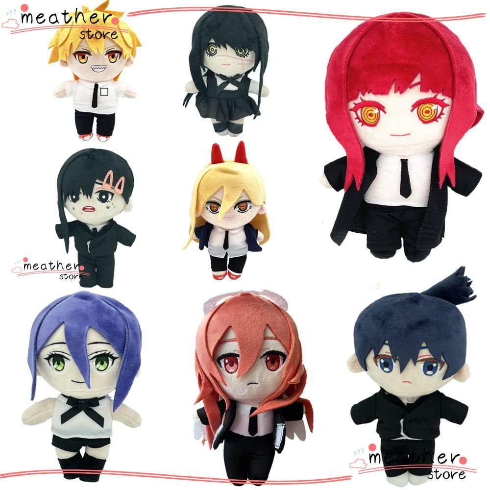 MEATHERSTORE Chainsaw Man, 20 ซม.Higashiyama Kobeni ตุ๊กตาตุ๊กตา,การ์ตูนปีศาจ Makima Hayakawa Aki ตุ