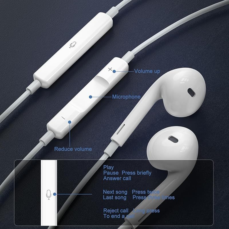 หูฟังมีสาย Type-C อินเอียร์ เบสสเตอริโอ มีไมค์ iOS thumbnail 5