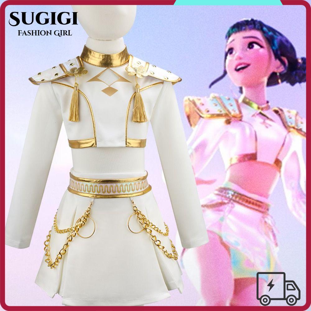 SUGIGI เครื่องแต่งกายคอสเพลย์ Demon Hunter แบบ Rumi และ Mira จาก Virtual Idol พร้อมลายพิมพ์จาก Kpop 