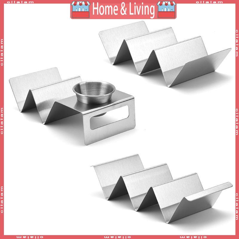 CI Stainless Steel Taco for Shell Taco Holder Stand Taco Plates Spring Roll Ra