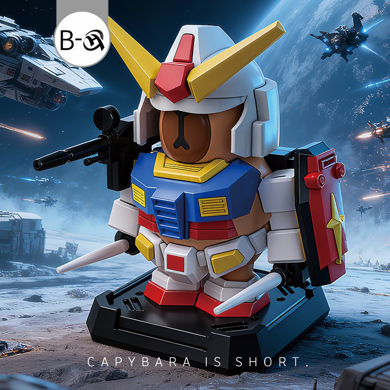 BHQ Capybara Gundam Mecha Set คุณภาพสูง ของเล่นหุ่นยนต์ ของเล่นประกอบแม่เหล็ก