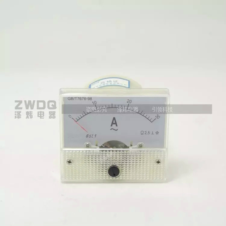 ตัวชี้เชิงกลของแท้ AC แอมมิเตอร์ 85L1 1A2A3A5A10A15A20A30A50A100A