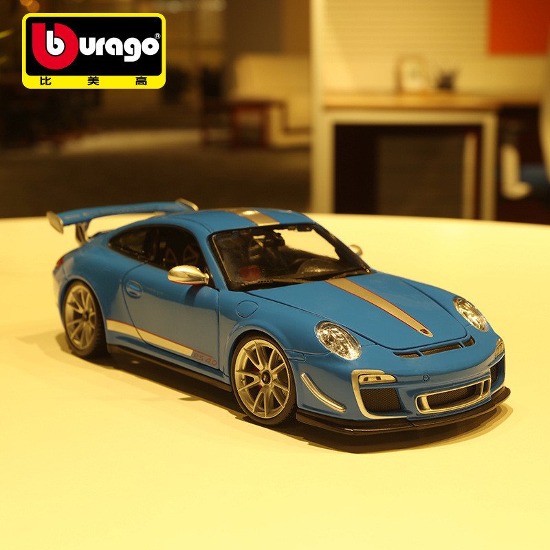 Burago Burago 1: 18 Porsche 911 โมเดลรถโลหะผสมจําลองคอลเลกชันของขวัญของเล่นชุด
