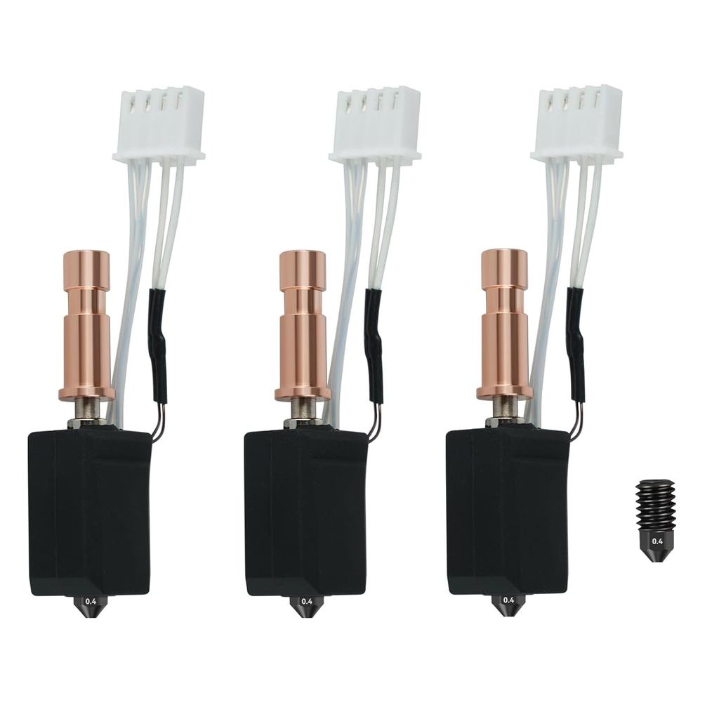 Kobra S1 เซรามิค Hotend 3pcs 0.4 มม.แข็งสําหรับ Anycubic Kobra S1 Hotend สําหรับ Kobra S1 Combo หัว 