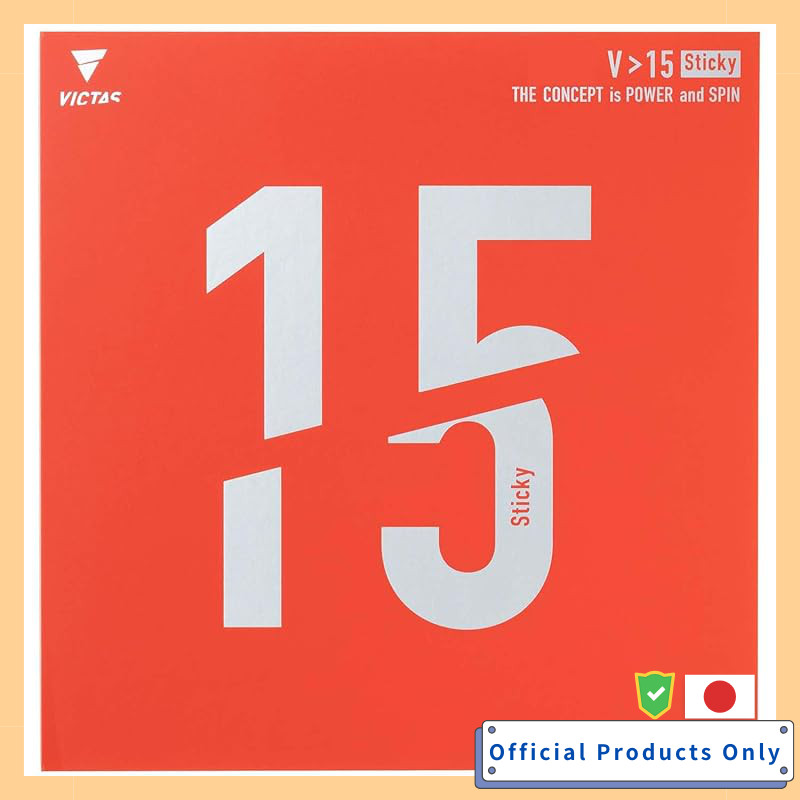 Victas Table Tennis Rubber Low Tack High Energy Tension V>15 Sticky Red 2.0 200120