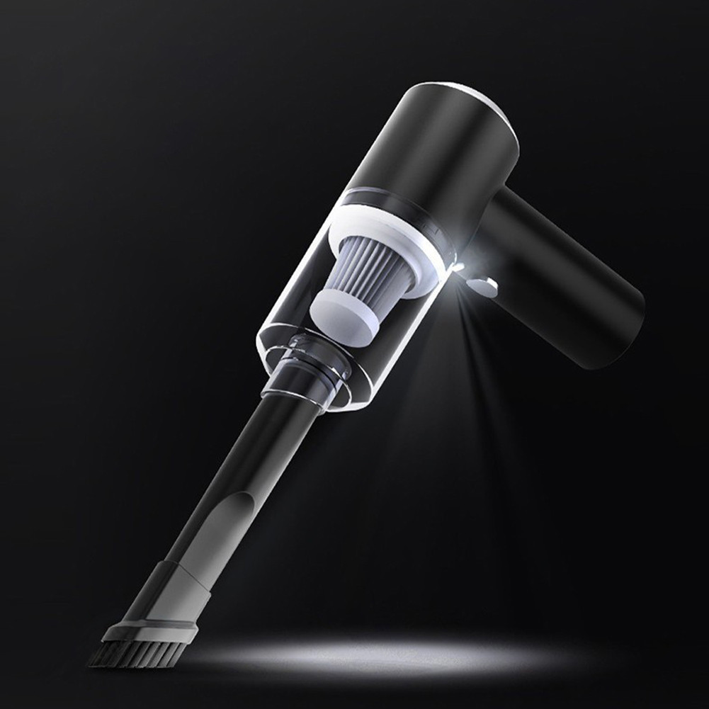 เครื่องดูดฝุ่นในรถ 120W 9000PA แบบมือถือพร้อมหัวแปรงหลายแบบ ใช้ได้ทั้งบ้านและรถ